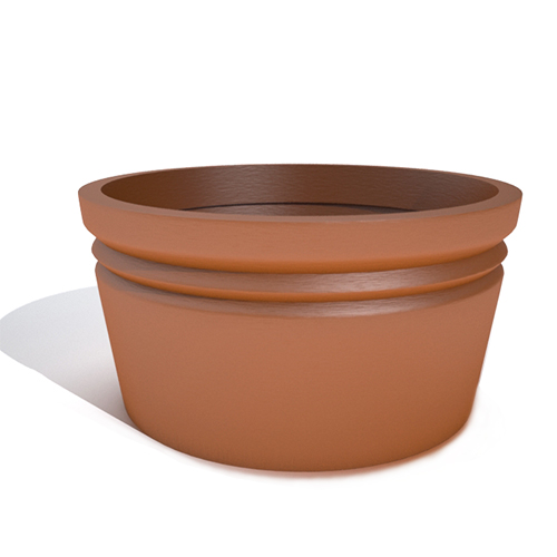 CAD Drawings BIM Models Riverside Plastics, Inc. Low Cylinder Planter