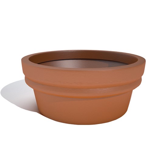 View Low Rolled Rim Planter