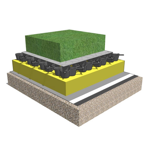 CAD Drawings BIM Models Airfield Systems, LLC Playground Drainage with AirDrain GeoCell