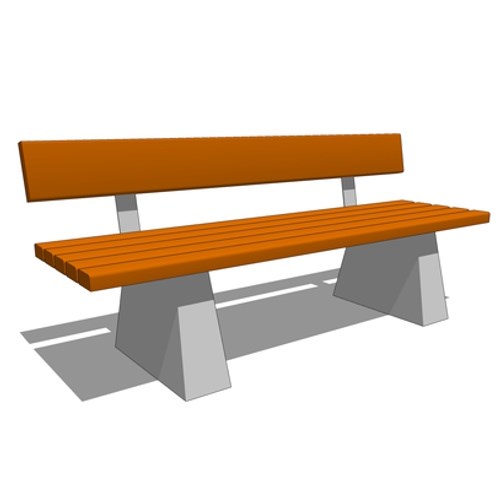 Benches: Bench With Back 7
