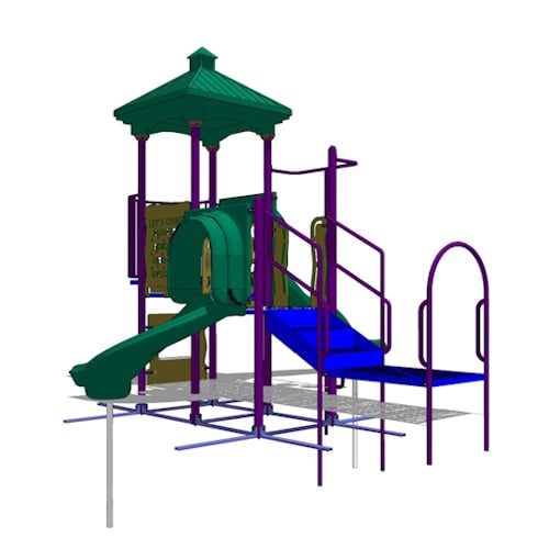 Play Structure: 6 Play Point Structure, 18 mo. – 12 yrs