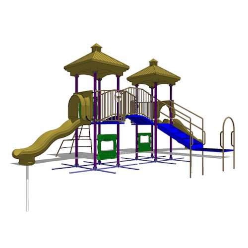 Play Structure: 8 Play Point Structure, 2 – 12 yrs