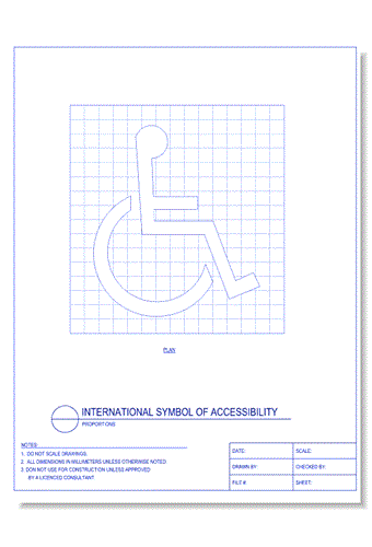 International Symbol of Accessibility - Proportions