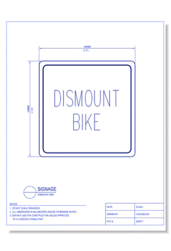 Dismount Bike