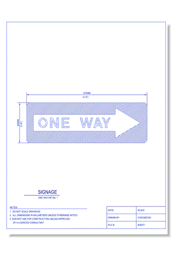 One Way - Detail 1