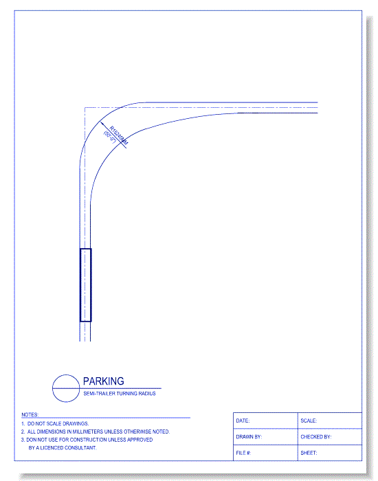 Semi-Trailer Turning Radius