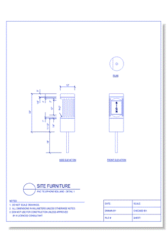 Bollard: PAC Telephone - Detail 1