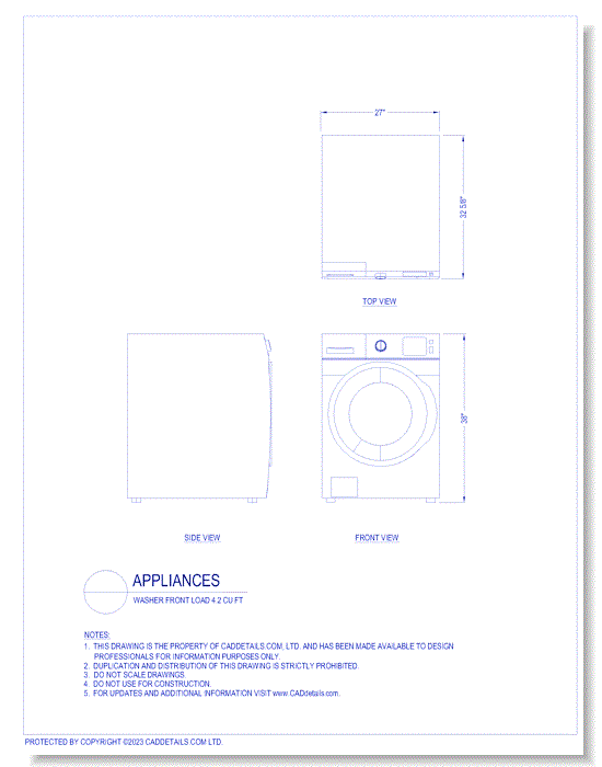 Washer Front Load 4.2 cu ft