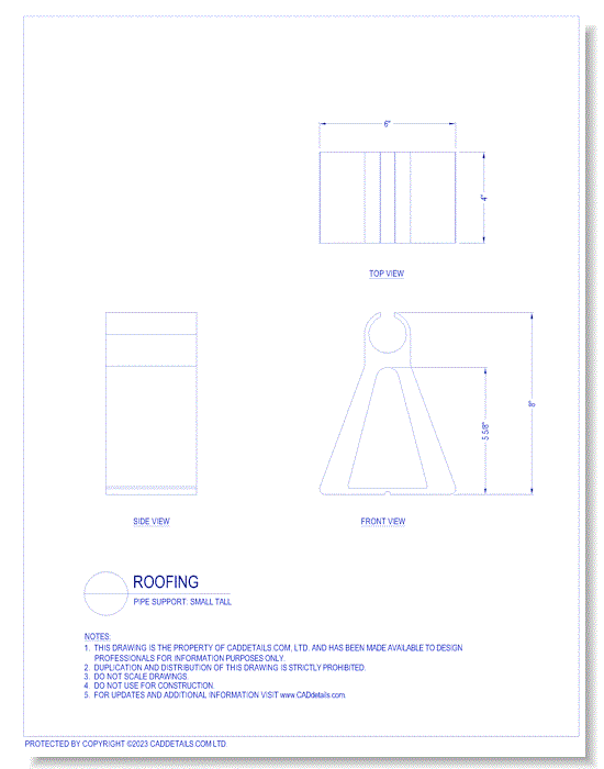 Pipe Support: Tall Small