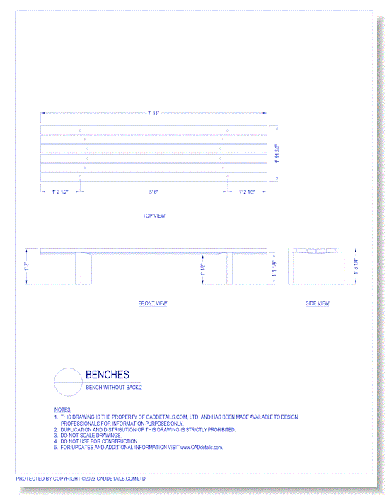 Benches: Bench Without Back 2