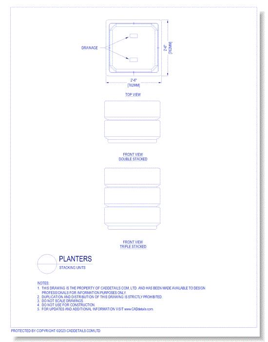 Planters: Stacking Units