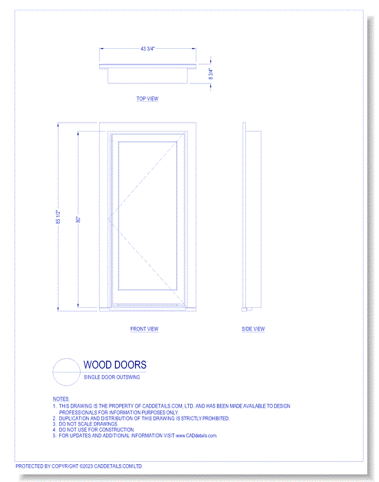 Single Door Outswing