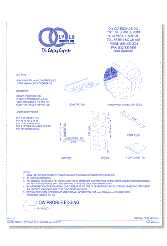 Stone-Edg™ - 1" High Edging