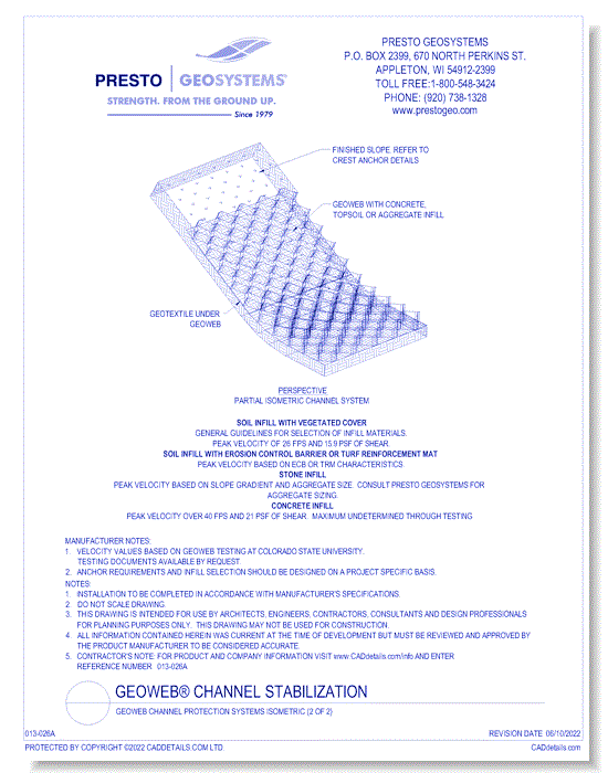 Geoweb Channel Protection Systems Isometric (2 of 2)