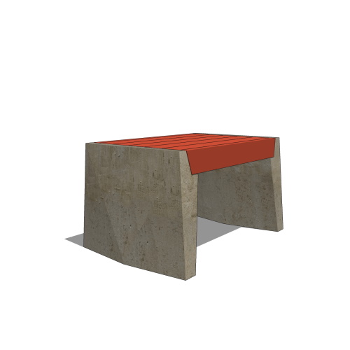 Strata Beam Bench, Backless, 31'' Length, Wood Seating