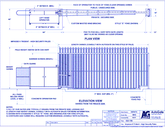 Ameristar Impasse II Trident - High Security Pales