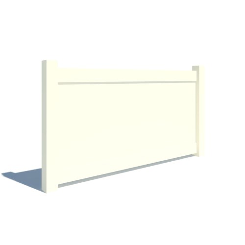 Bufftech New Lexington Vinyl Fencing (4 Ft. Height) CADdetails