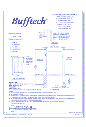 Bufftech: Sherwood Gates (6' x 4')