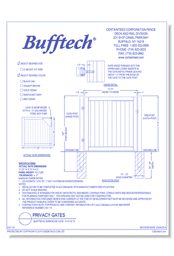 Bufftech: Sherwood Gates (6' x 6')