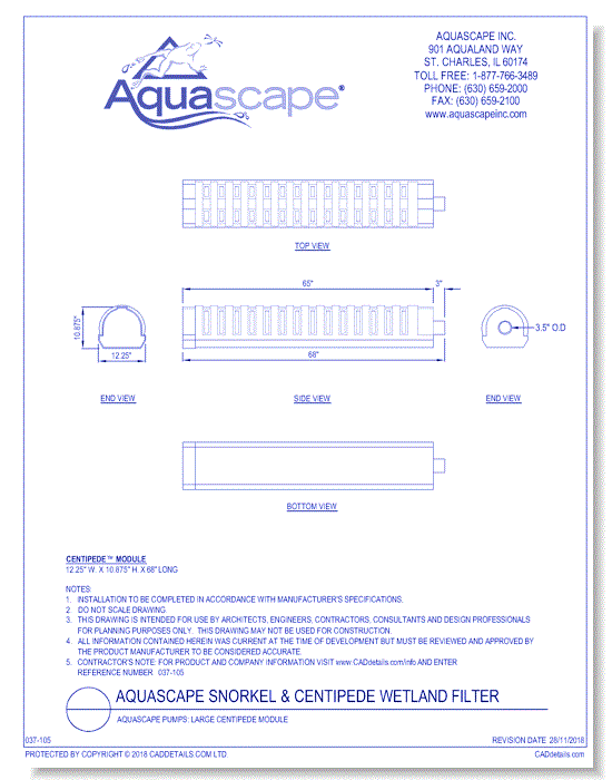 Aquascape Pumps: Large Centipede Module