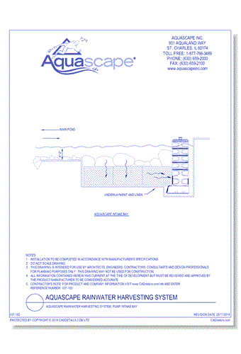 Aquascape Rainwater Harvesting System: Pump Intake Bay