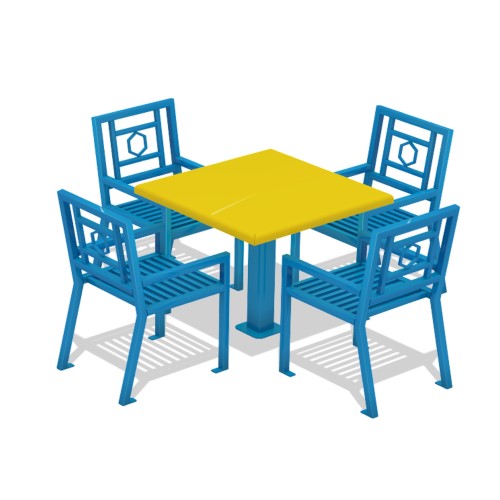CAD Drawings GameTime S608 - Series 600 Table With Chairs