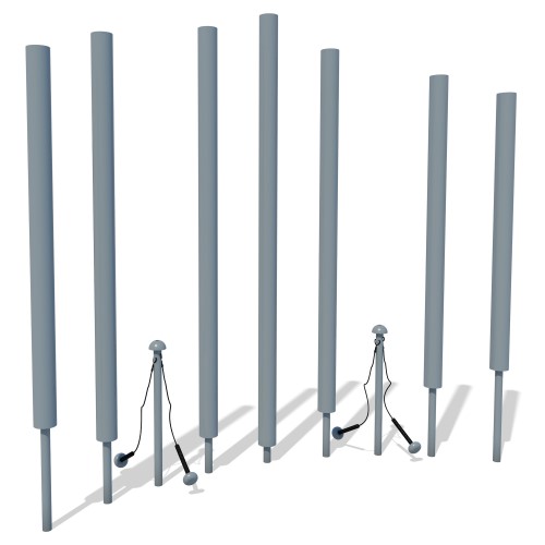 CAD Drawings BIM Models GameTime 3249 - Harmonic Chimes - Set of 7