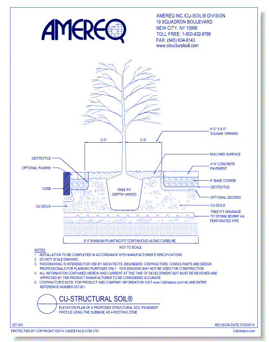 Tree Planting Detail using CU-Structural Soil®