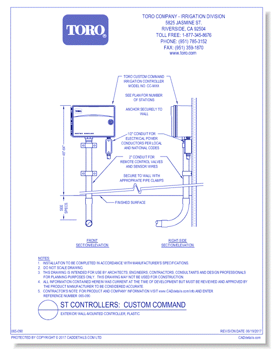 Custom Command, Exterior Wall-Mount, Plastic