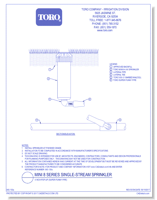 Mini 8 Series Single-Stream Sprinkler - 4 inch Pop-Up (Super Funny Pipe)