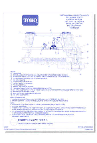 Irritrol® DZVK (Drip Zone Valve Kit) Series - 2400DK-1-LF