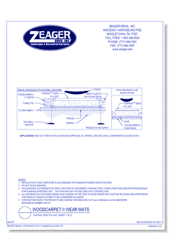 TuffMat® Zero Fill Mat (Sheet 1 of 2)