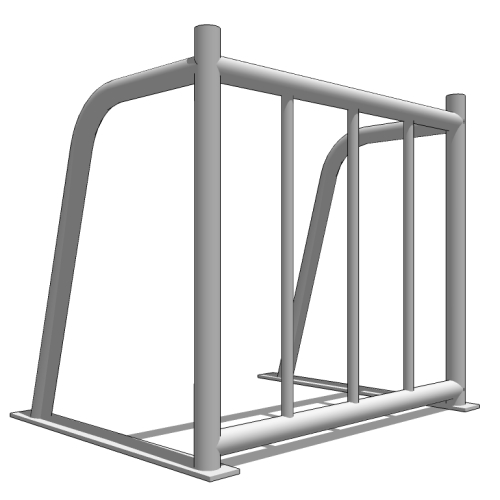 CAD Drawings Huntco Site Furnishings The Sentinel Series Bike Rack 