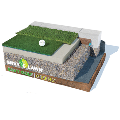 CAD Drawings EnvyLawn (Manufactured By Challenger Turf) Golf Installation: Golf Without Pad Board & Concrete Edge Types