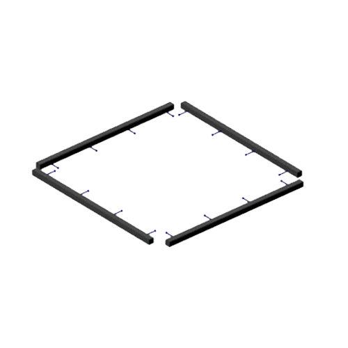CAD Drawings PolyGrate 4' x 4' Square PolyGrate™ Frame 