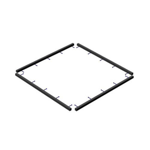 CAD Drawings PolyGrate 5' x 5' Square PolyGrate™ Frame