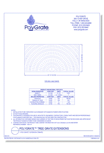 4' PolyGrate™ Extension (TSB44FE)