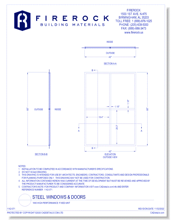 W40 High Performance: Fixed Unit