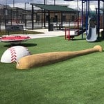 View Baseball Climber & Giant Baseball Bat