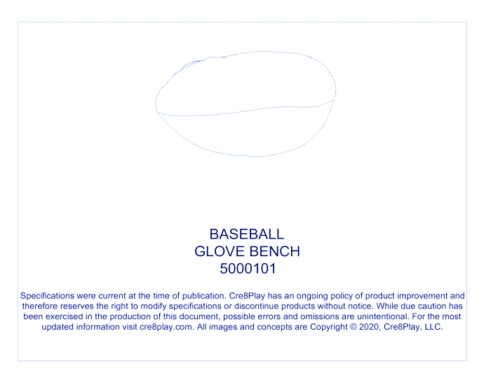 Baseball Glove Bench