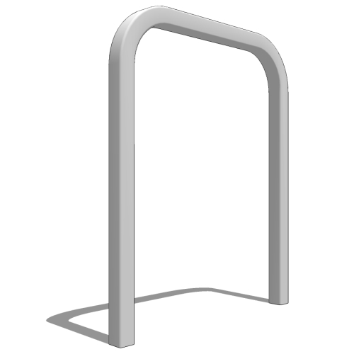 CAD Drawings BIM Models Dero Bike Rack Co. Downtown Rack with Surface Mount