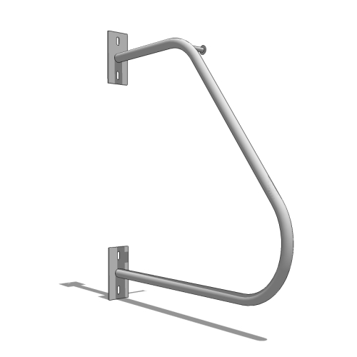 CAD Drawings BIM Models Dero Bike Rack Co. Ultra Space Saver with Surface Mount