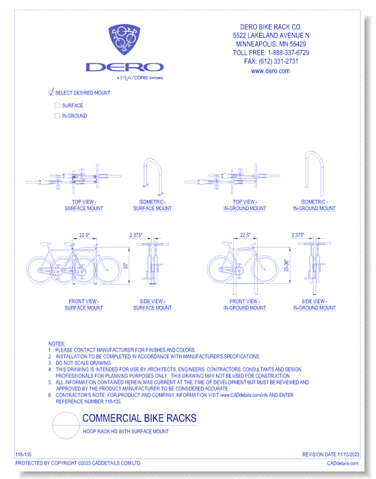 Dero clearance hoop rack