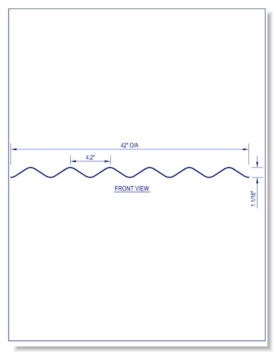 4.2 Inch Panel - 24 Gauge