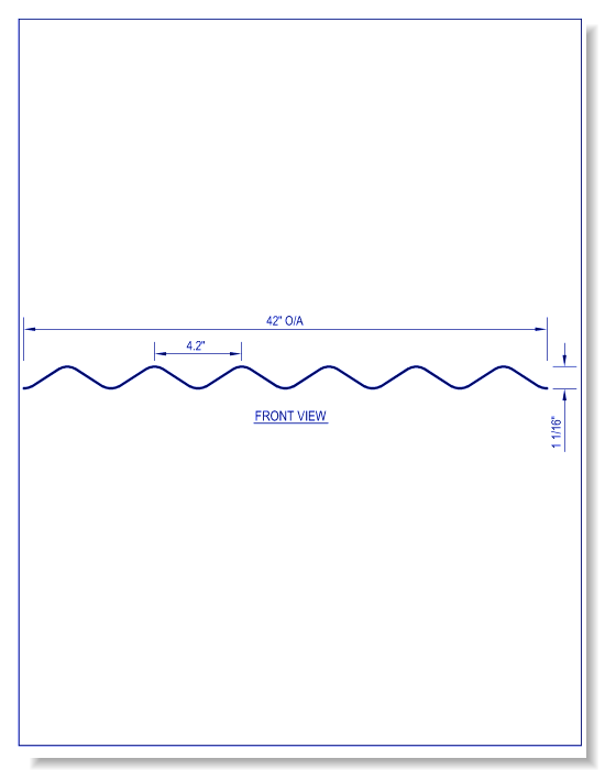 4.2 Inch Panel - 23 Gauge