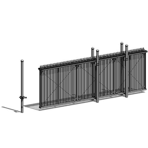 Fortress Cantilever Slide Gate: Single Clear Openings up to 40 feet – Structural Ornamental