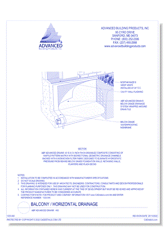 ABP Advanced Drain®  .400