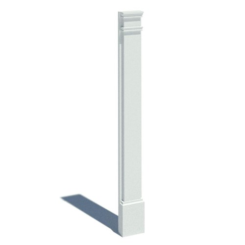 PIL11X96P: Pilaster Plain 11 X 96 W/14 1/2 ADJ Plinth