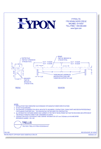 TRLS19003: Trellis System Woodgrain Kit