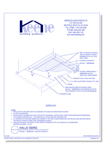 Driwall™ Membrane - Overview Isometric